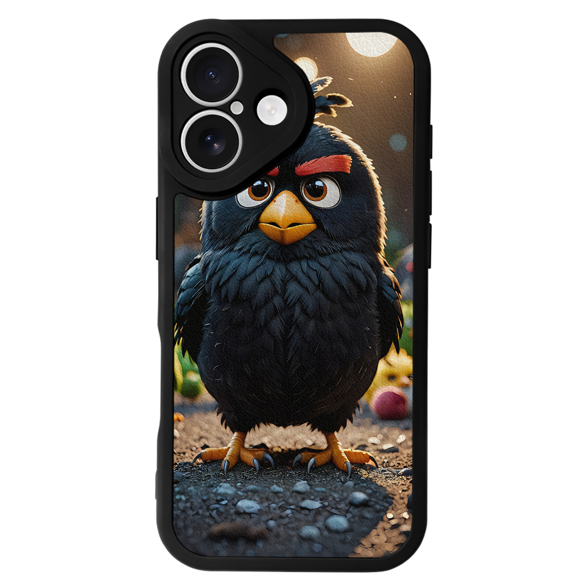 （画像用） Angry Birds アングリーバード 【iPhone 16シリーズ対応】シリコンスマホケース（レザー調） 材質：シリコン